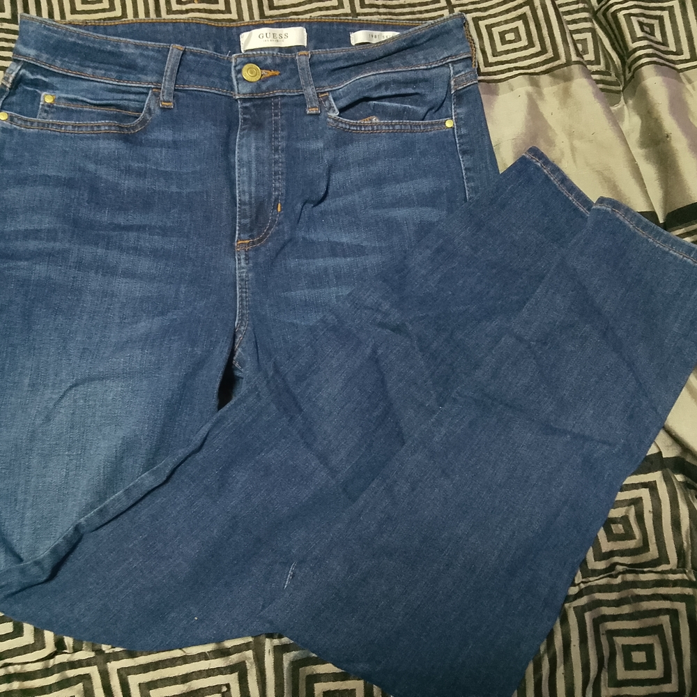 Guess Blue Straight Leg Jeans Classic Style